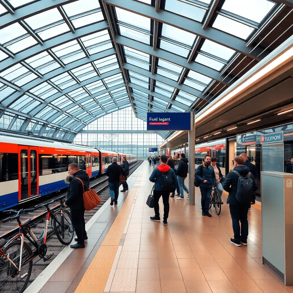 Nederlanders fietsen door een typisch Amsterdamse straat met grachten